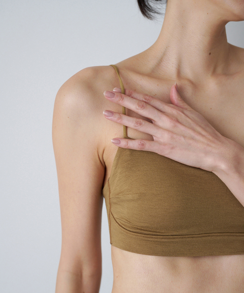 ブラジャー 「ACTIVE」Bamboo ストレッチブラ（ベージュA、オレンジ）の画像