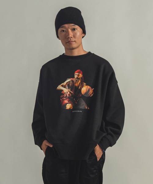 APPLEBUM（アップルバム） スウェットカットソー LARGE ブラック 