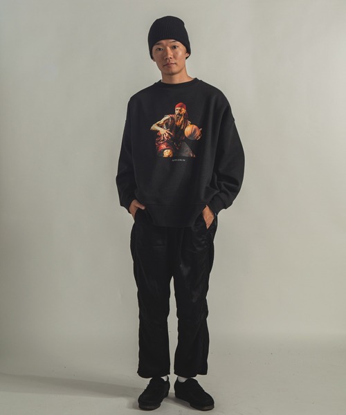 「APPLEBUM」 スウェットカットソー LARGE ブラック メンズ_画像3