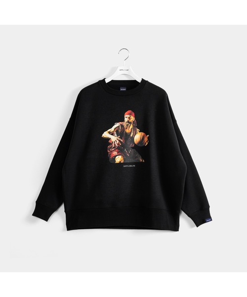 「APPLEBUM」 スウェットカットソー LARGE ブラック メンズ_画像9
