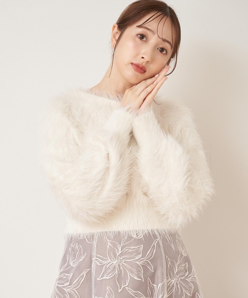 「NOELA」 長袖ニット フリー ベージュ レディース_画像3