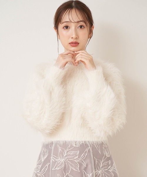 「NOELA」 長袖ニット フリー ベージュ レディース_画像5