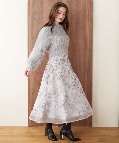 「NOELA」 長袖ニット フリー ベージュ レディース_画像9