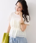 tシャツ 半袖 チェック&無地シアービスチェド...の詳細画像5