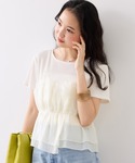 tシャツ 半袖 チェック&無地シアービスチェド...の詳細画像3