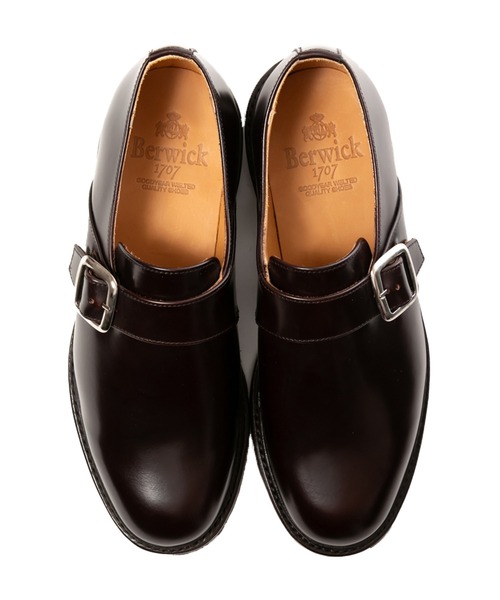 新品・未使用　Berwick1707 ダークブラウン レザー ドレスシューズ Berwick 1707（バーウィック） シューズ 7 ダークブラウン メンズ