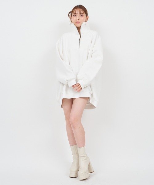 「ROYAL PARTY」 長袖ワンピース FREE グレー レディース_画像9
