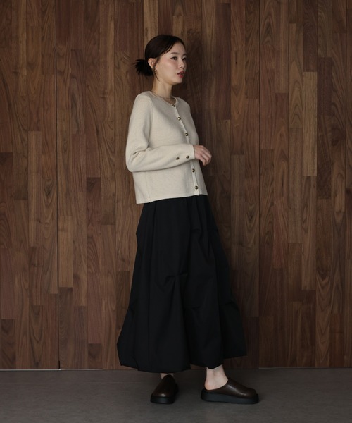 「J by blue」 ニットカーディガン MEDIUM アイボリー レディース_画像4