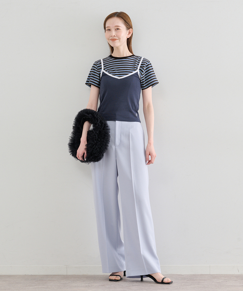 LOW CLASSIC ピンク キャミソール U by SPICK&SPAN（ユーバイスピックアンドスパン） キャミソール LOW