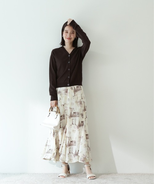 「N.(N. Natural Beauty Basic)」 ニットカーディガン MEDIUM ブラウン レディース_画像8