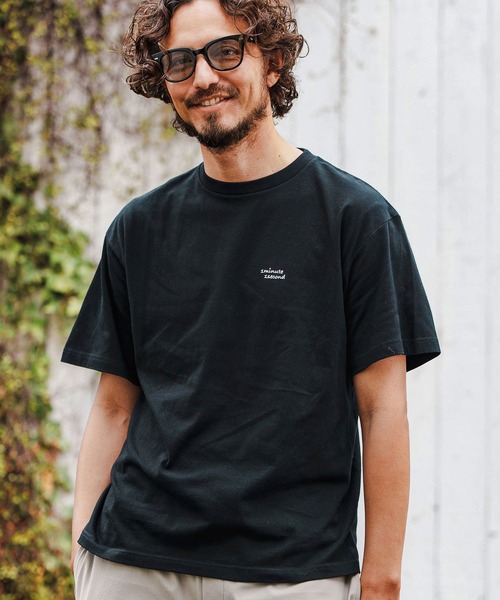 「1minute 1second」 半袖Tシャツ M ブラック×ホワイト メンズ_画像3
