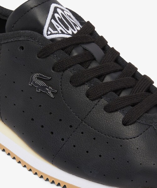 「LACOSTE」 ローカットスニーカー 23.5cm ホワイト×グリーン レディース_画像9
