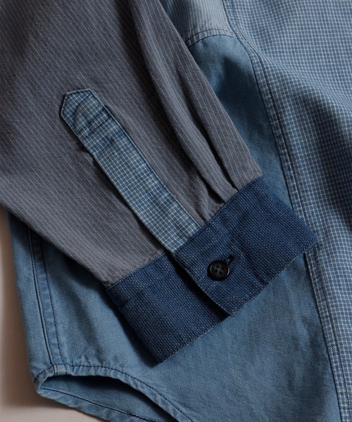 シャツ 「FDMTL」PATCHWORK SHIRT 3YR WASH メンズの画像