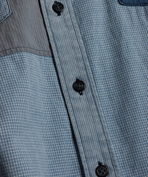 シャツ 「FDMTL」PATCHWORK SHIRT 3YR WASH メンズの画像
