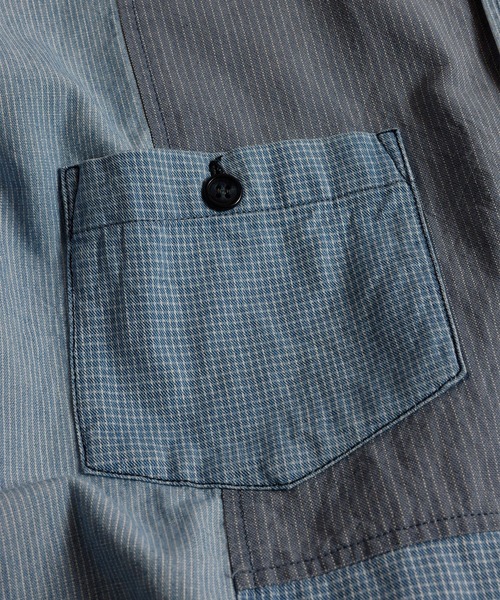 シャツ 「FDMTL」PATCHWORK SHIRT 3YR WASH メンズの画像