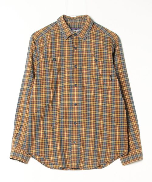 Patagonia チェック柄シャツ patagonia（パタゴニア） チェック柄長袖シャツ X-SMALL イエロー