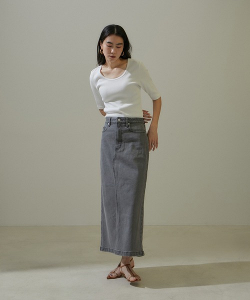 「SALON adam et rope'」 半袖Tシャツ FREE オフホワイト レディース_画像7