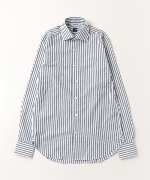 「BEAMS F」 長袖シャツ 39 グレー メンズ_画像2
