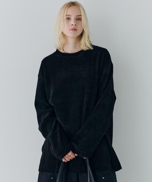 「AFF AIVER」 スウェットカットソー MEDIUM ブラック メンズ | AFF AIVER