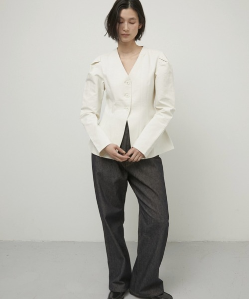 PEAU DE LA 通販 卸売りファッション ドットボタンZIPジレ 【未使用】ラポドゥジェム zip gilet パンツ フリー PEAU DE LA 通販 卸売りファッション ドットボタンZIPジレ 【未使用】ラポドゥジェム zip gilet パンツ フリー