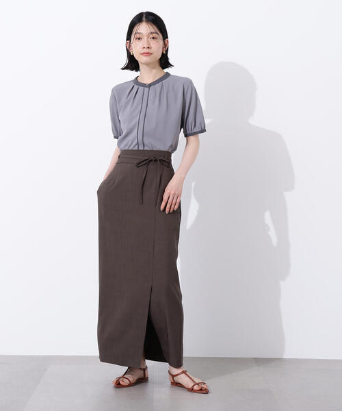 「N.(N. Natural Beauty Basic)」 半袖ブラウス MEDIUM オフホワイト レディース_画像3