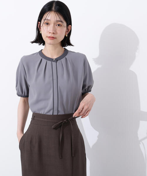「N.(N. Natural Beauty Basic)」 半袖ブラウス MEDIUM オフホワイト レディース_画像5