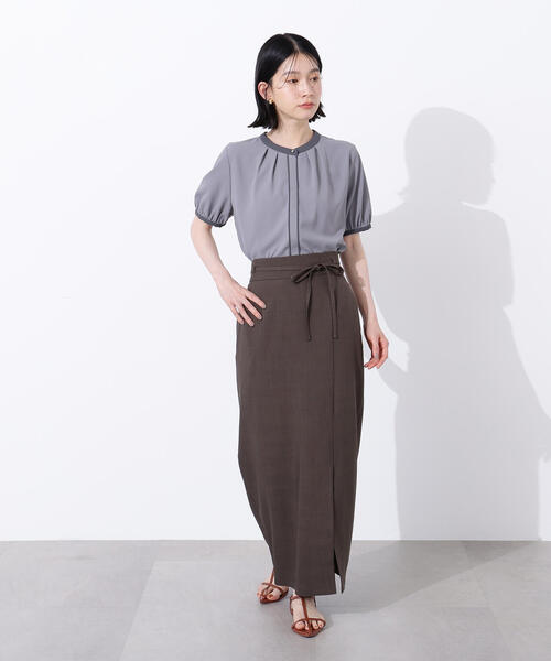「N.(N. Natural Beauty Basic)」 半袖ブラウス MEDIUM オフホワイト レディース_画像6