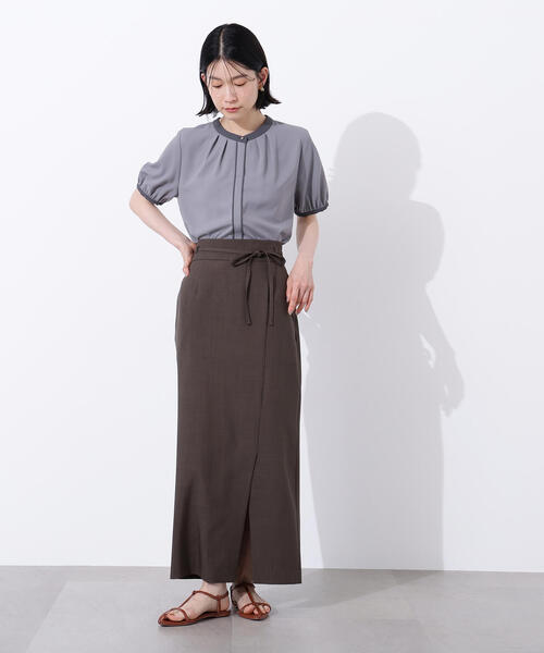 「N.(N. Natural Beauty Basic)」 半袖ブラウス MEDIUM オフホワイト レディース_画像7