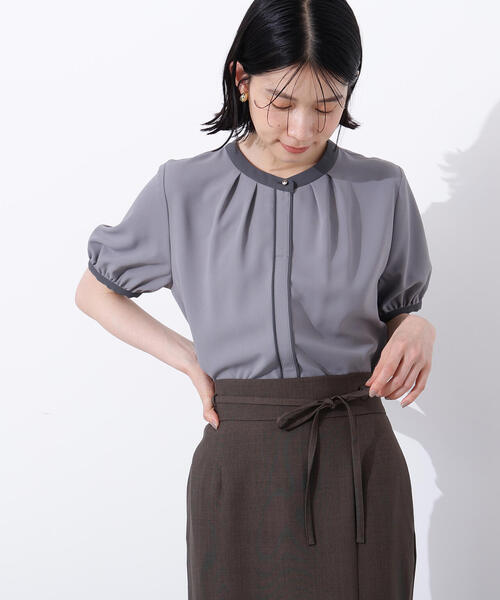「N.(N. Natural Beauty Basic)」 半袖ブラウス MEDIUM オフホワイト レディース_画像8