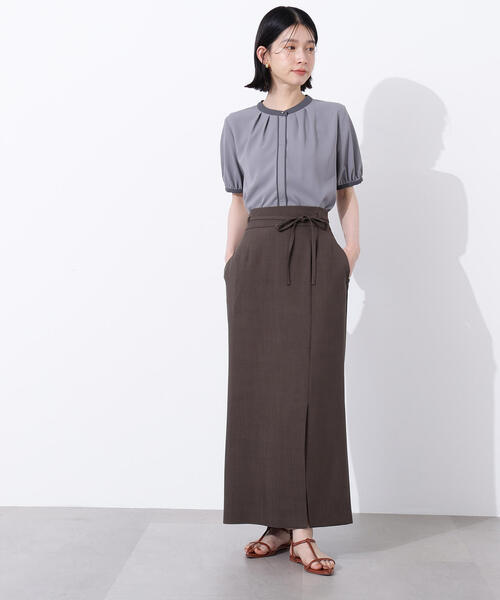 「N.(N. Natural Beauty Basic)」 半袖ブラウス MEDIUM オフホワイト レディース_画像9