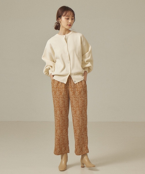 「abahouse mavie」 ニットカーディガン フリー ブルー レディース_画像4