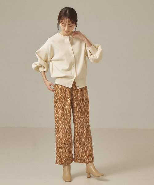 「abahouse mavie」 ニットカーディガン フリー ブルー レディース_画像5