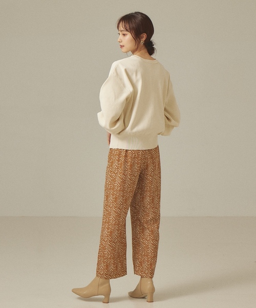 「abahouse mavie」 ニットカーディガン フリー ブルー レディース_画像6