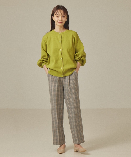 「abahouse mavie」 ニットカーディガン フリー ブルー レディース_画像9