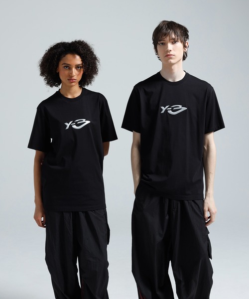 Y-3 tシャツ LIQUID LOGO SHORT SLEEVE TEE メンズ レディース