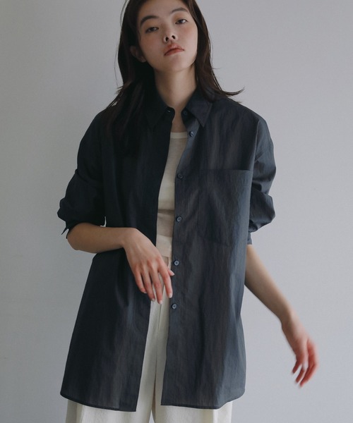 anuke（アンヌーク） ブラウス シャツ Sheer Ripstop Shirts