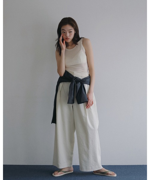 anuke（アンヌーク） ブラウス シャツ Sheer Ripstop Shirts