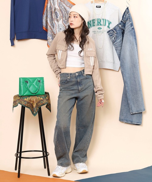 「NERDY」브루존 SS 블랙 여성 (7/8)