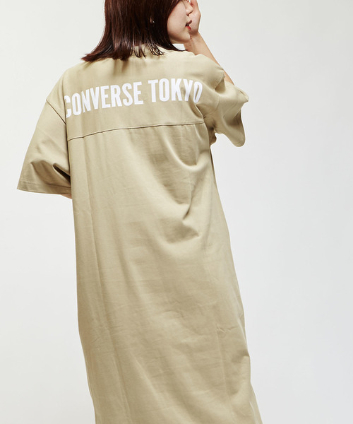 「CONVERSE TOKYO」 Tシャツワンピース FREE ブラウン レディース_画像2