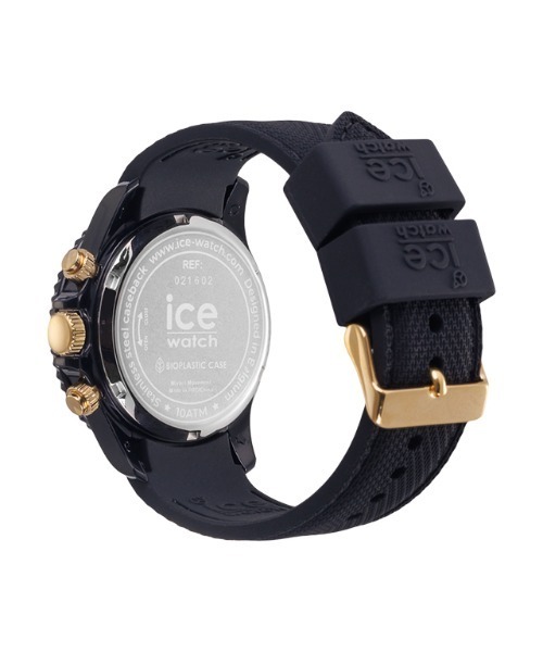 「ICE WATCH」 アナログ腕時計 - ブラック×ゴールド メンズ_画像2