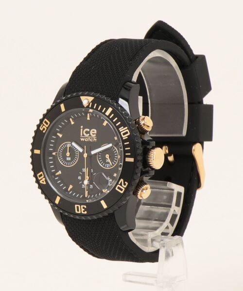 「ICE WATCH」 アナログ腕時計 - ブラック×ゴールド メンズ_画像4