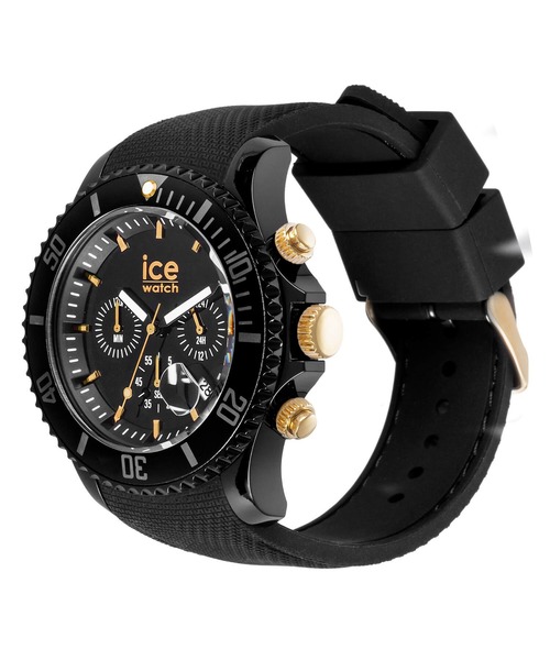 「ICE WATCH」 アナログ腕時計 - ブラック×ゴールド メンズ_画像6