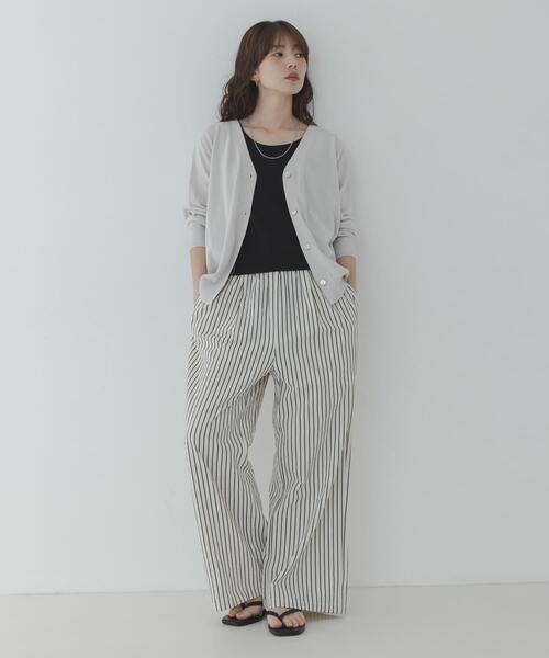 「URBAN RESEARCH Sonny Label」 ニットカーディガン FREE チャコールグレー レディース_画像8