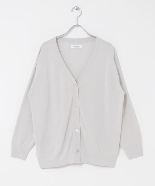 「URBAN RESEARCH Sonny Label」 ニットカーディガン FREE チャコールグレー レディース_画像9