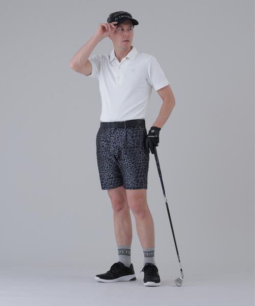 St ANDREWS ポロシャツ 半袖 「St ANDREWS」サッカー調ジャガード半袖
