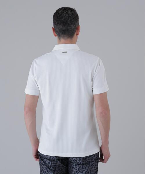 St ANDREWS ポロシャツ 半袖 「St ANDREWS」サッカー調ジャガード半袖