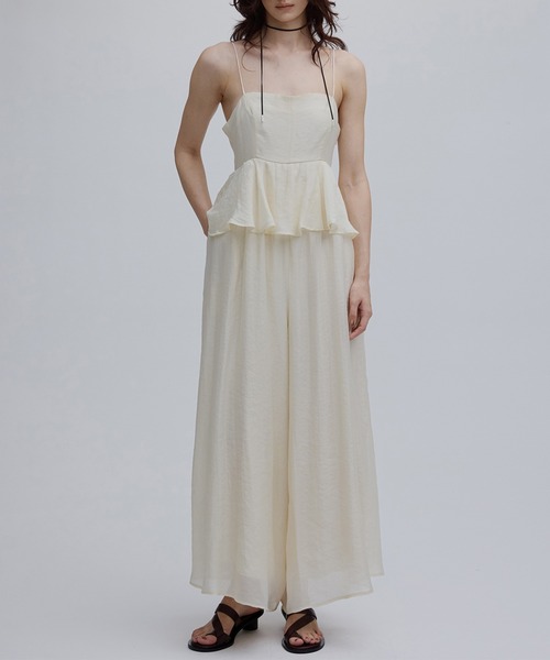 Ameri vintage オールインワン　パンツドレス Ameri（アメリ） オールインワン STRUCTURED PEPLUM CAMI ROMPERS