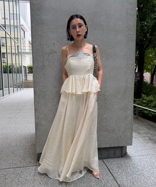 Ameri（アメリ） オールインワン STRUCTURED PEPLUM CAMI ROMPERS