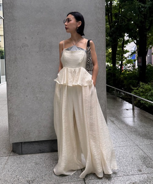 Ameri（アメリ） オールインワン STRUCTURED PEPLUM CAMI ROMPERS