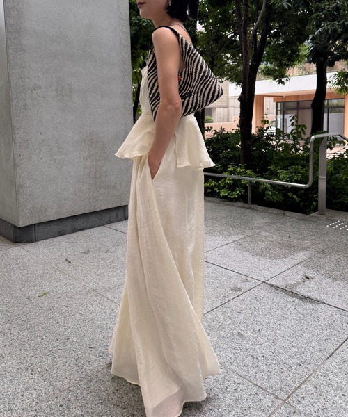 Ameri（アメリ） オールインワン STRUCTURED PEPLUM CAMI ROMPERS